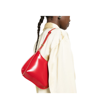 Le Petit Bisou Calf Leather Shoulder Bag - Red - Image 3
