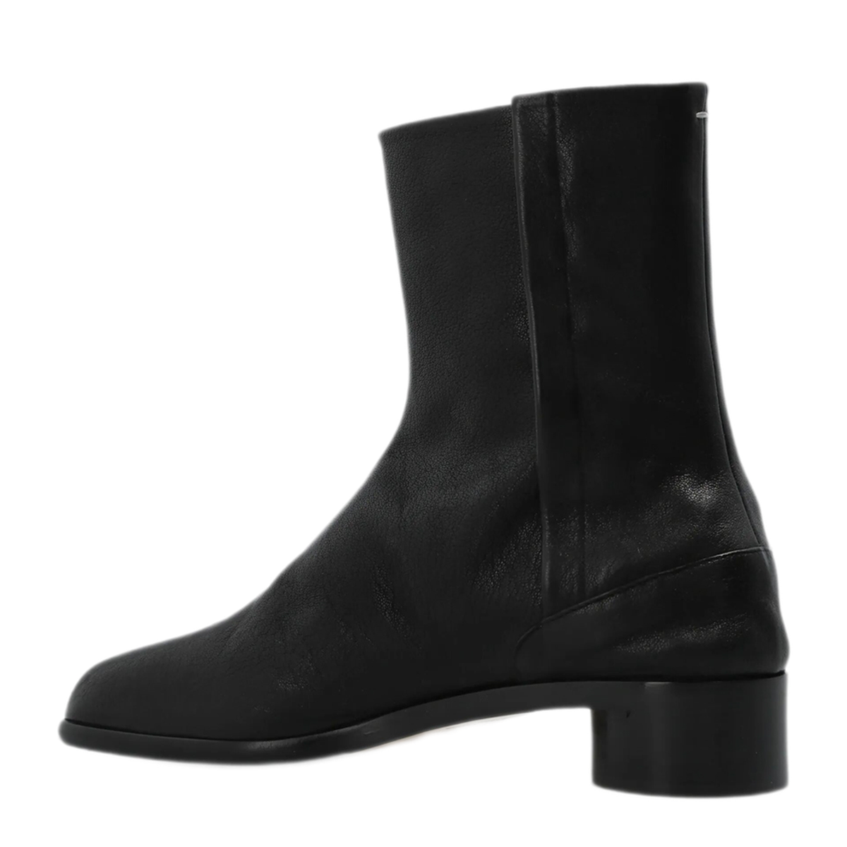Tabi Leather Ankle Boots In Black - Image 3