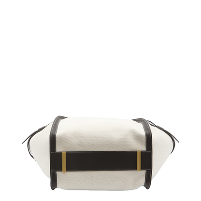 Shopping Bag in Canvas and Leather Medium - Image 2