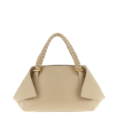 Handbag (M) Leather Beige - Image 1