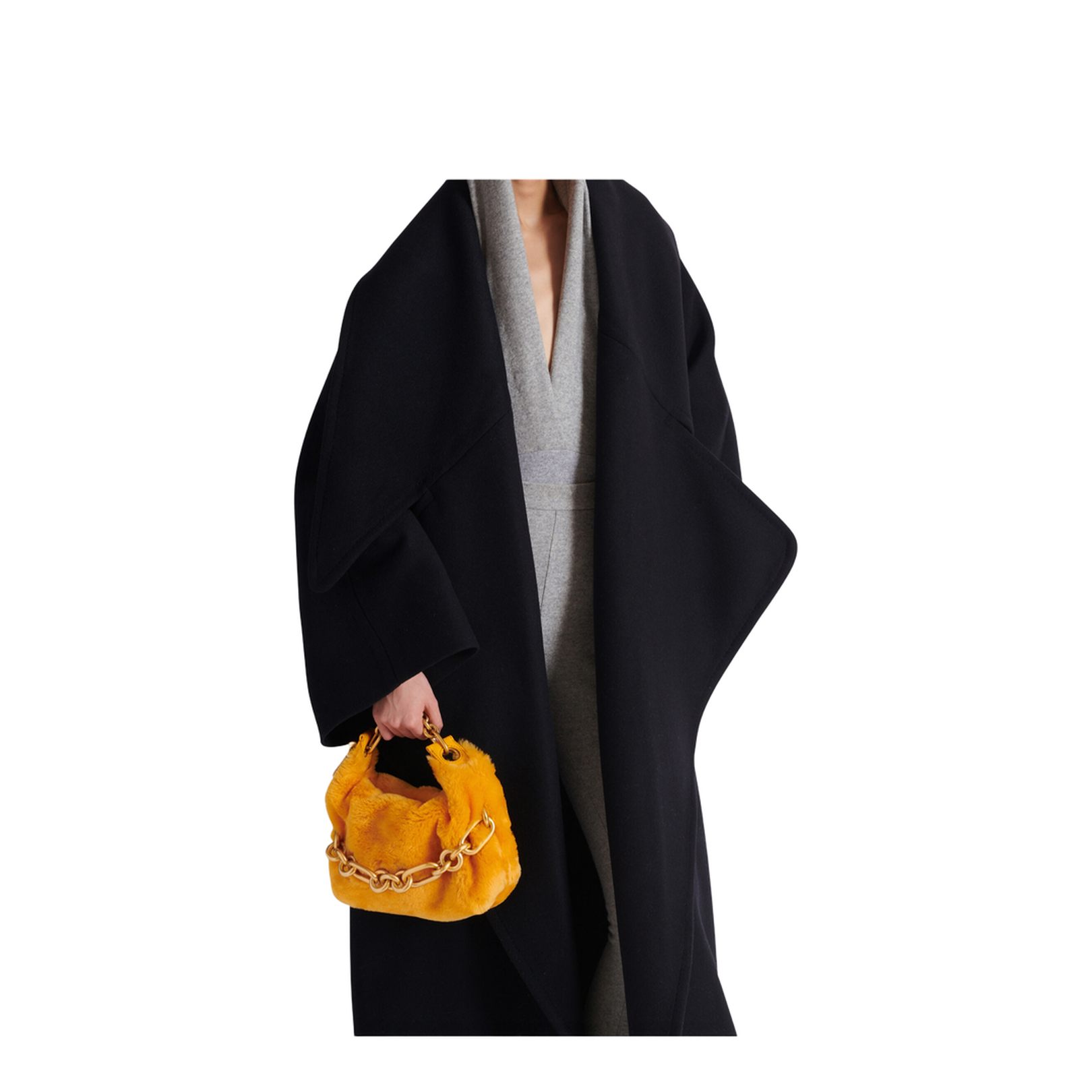 Mini Sync Bag in Shearling - Gold - Image 4