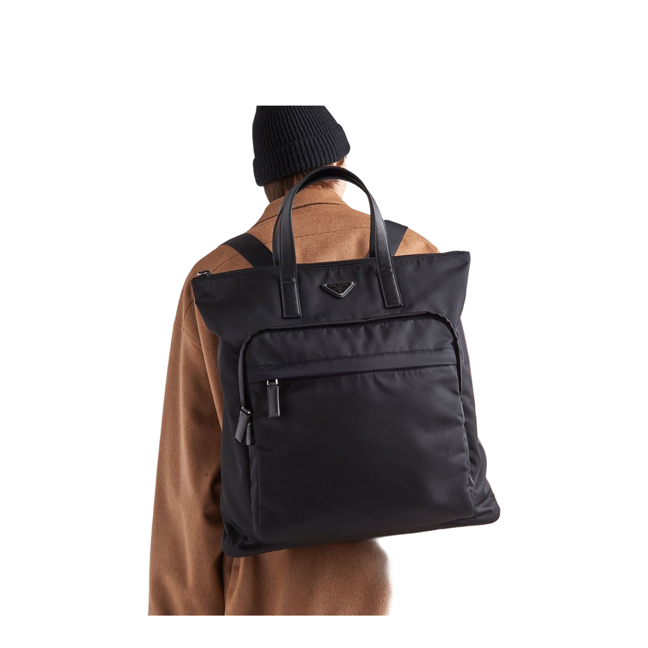 Black Re-Nylon shopping bag - Image 3