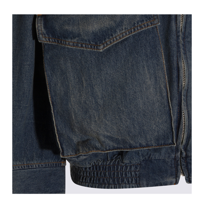 Blue Denim Jacket With Flap Pockets - Image 6