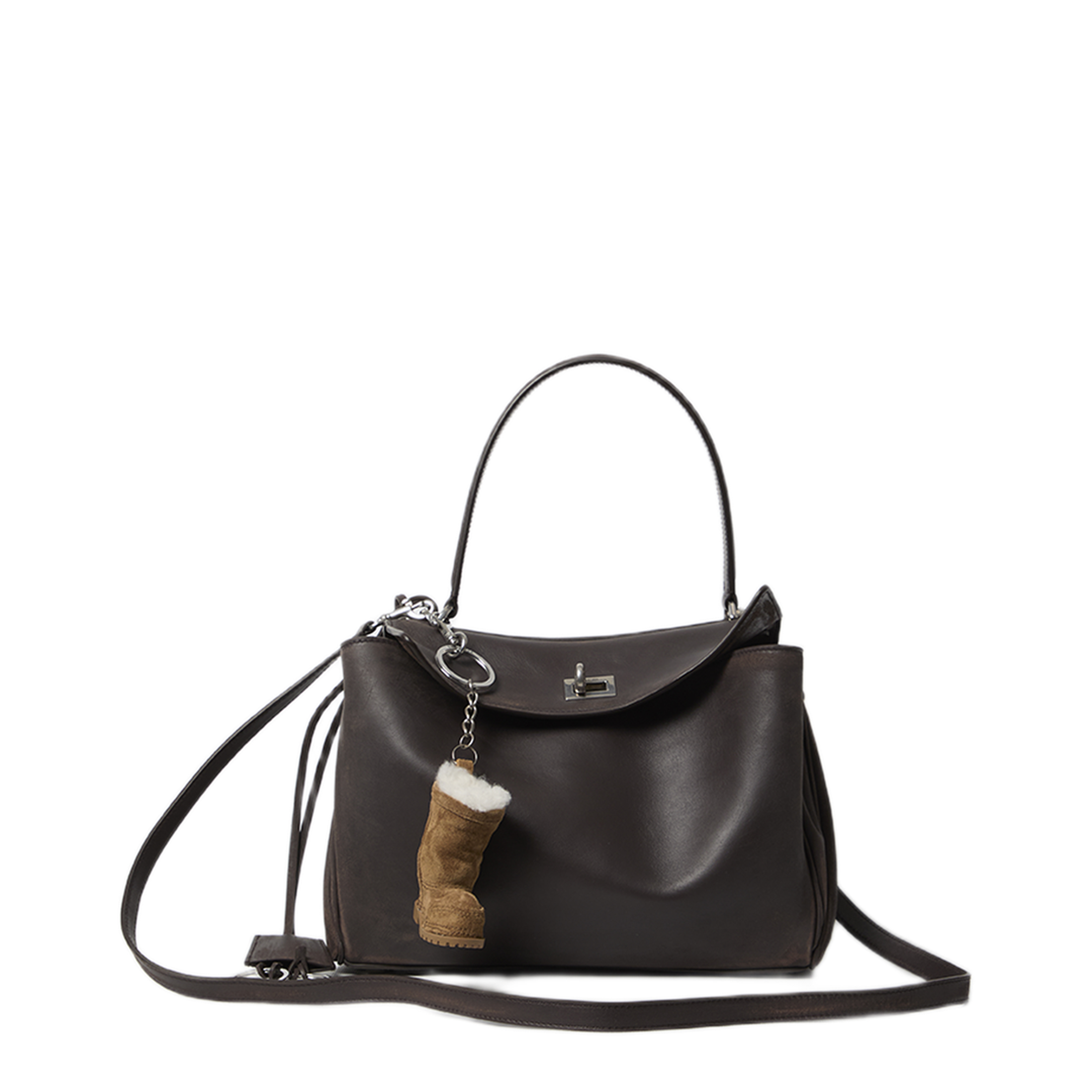 Rodeo Small Calfskin Handbag - Espresso - Image 1