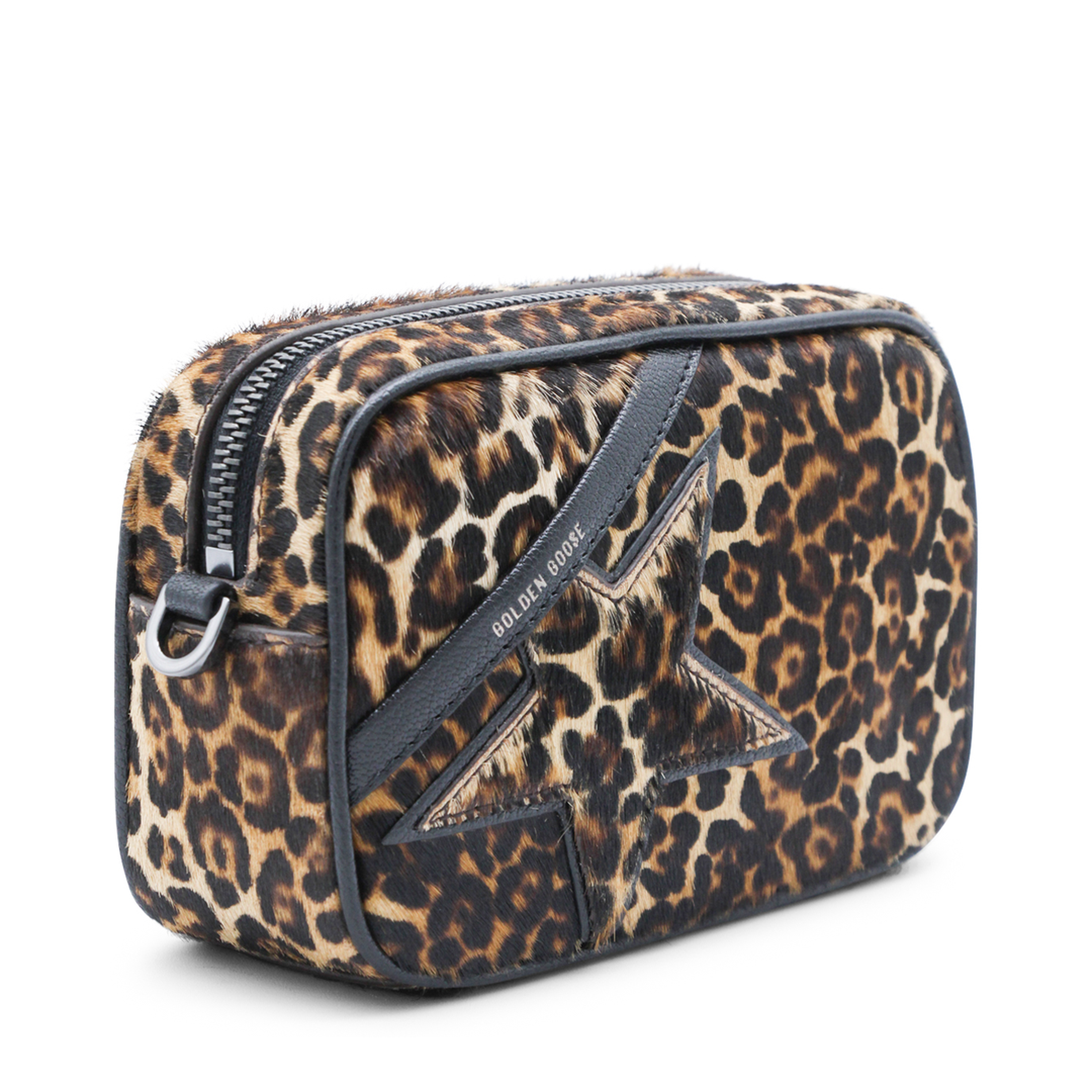 Mini Star Bag Mini Pony Skin Crossbody Bag - Beige, Brown and Black - Image 2