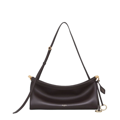 Le Click Medium Calfskin Shoulder Bag - Marron Foncé (Dark Brown) - Image 1