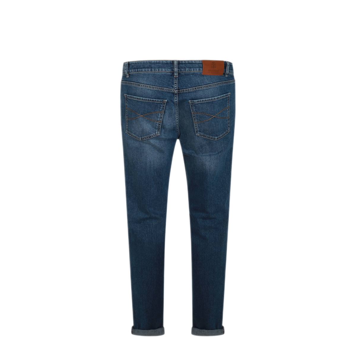 Logo Embroidery Stretch Jeans - Image 4