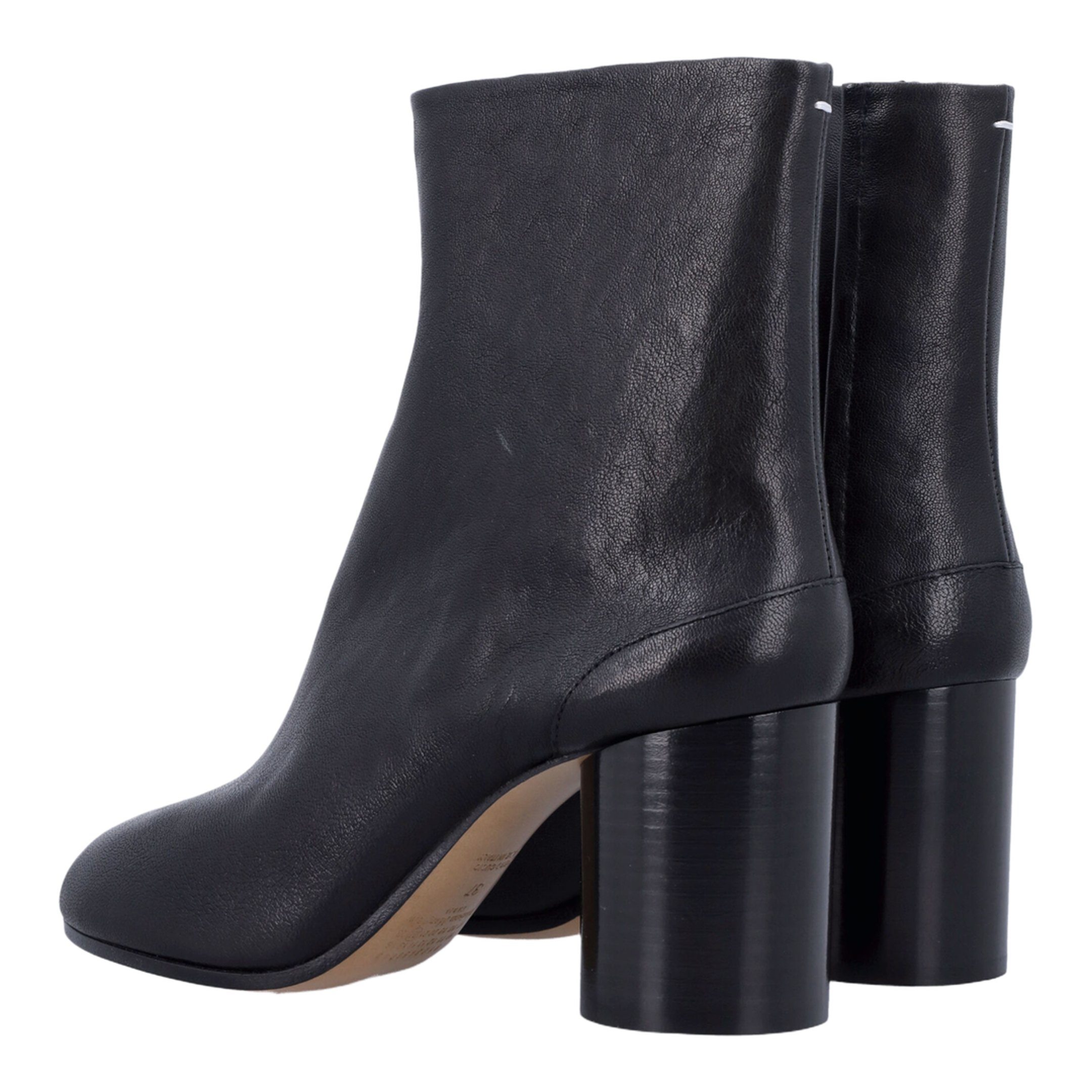 Brown Lambskin Leather Tabi Chelsea Boots - Image 4