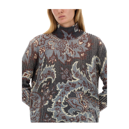 Printed Wool Sweater - Image 4