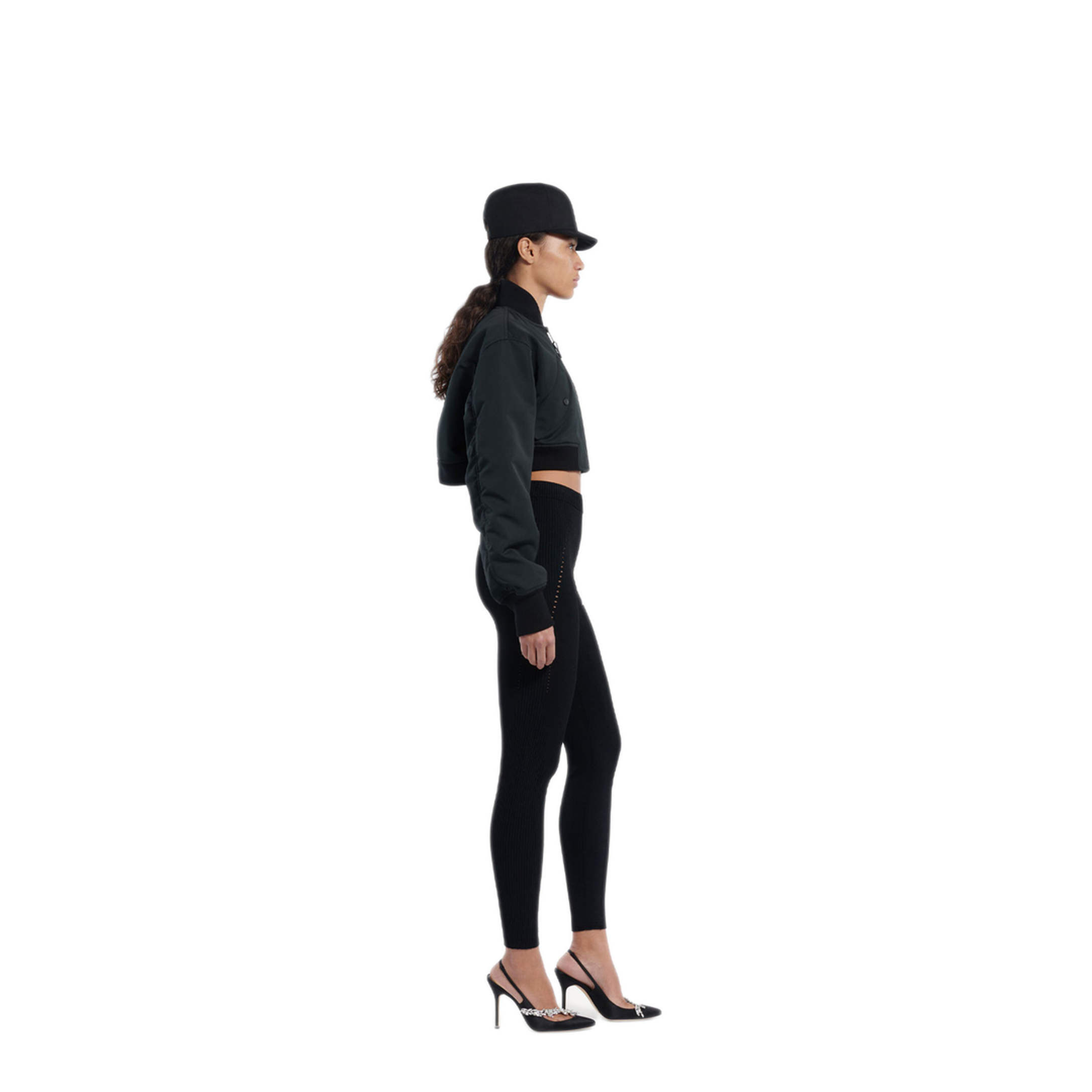 Techwear Leggings in Viscose Sporty Knit - Image 3