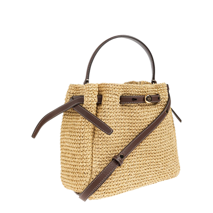 Romy Woven Bucket Bag - Natural - Image 4