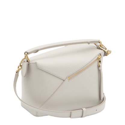 Puzzle Small Calfskin Shoulder Bags - Light Ghost - Image 2