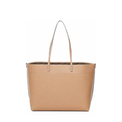 Roll Medium Leather Tote Bags - Brown - Image 2