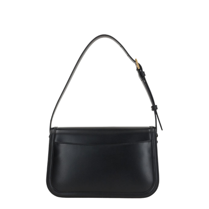 Solferino Medium Leather Shoulder Bag - Black - Image 2