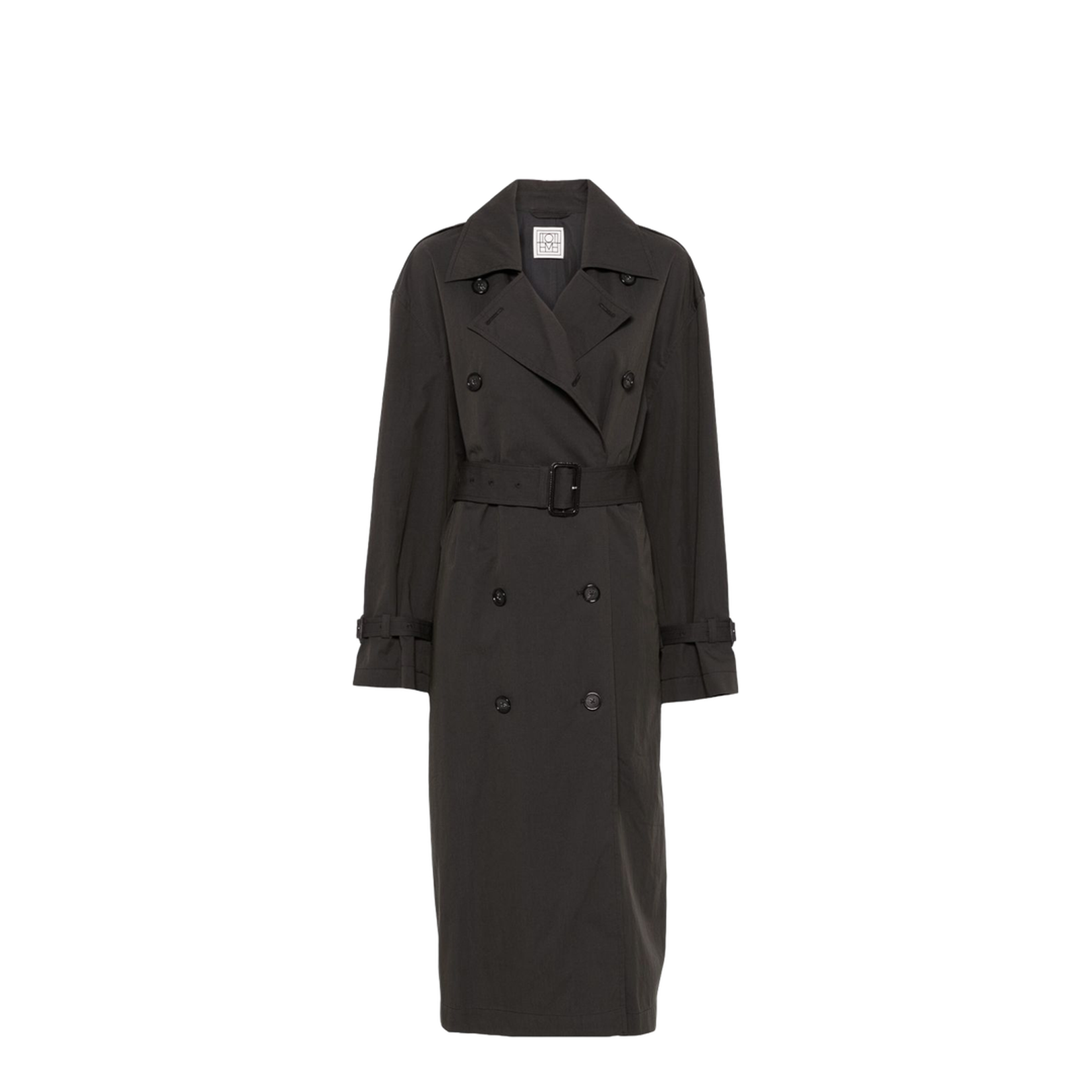 Cotton Blend Trench Coat - Image 1