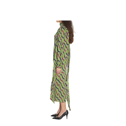 Printed Silk Dress - Image 3