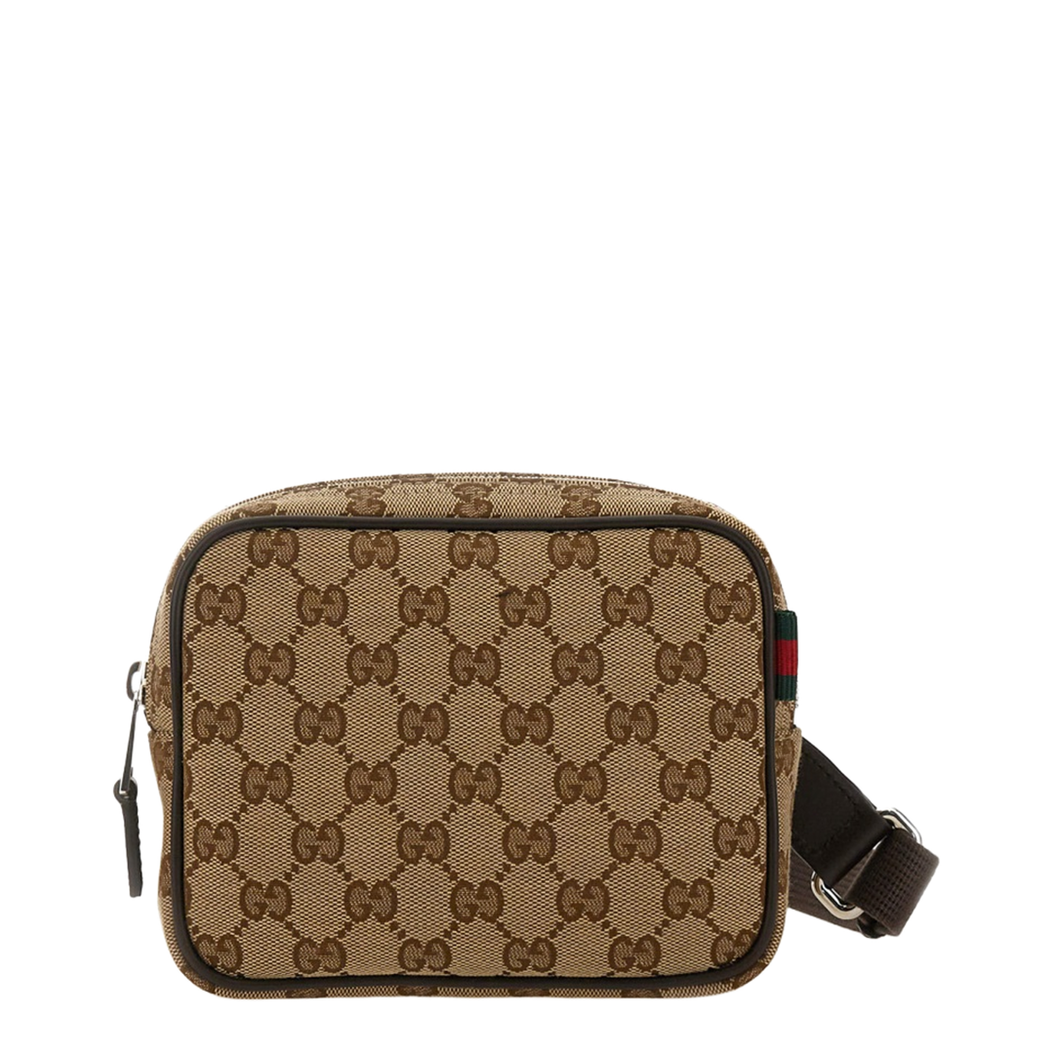 GG Canvas Mini Canvas Shoulder Bags - Beige - Image 1