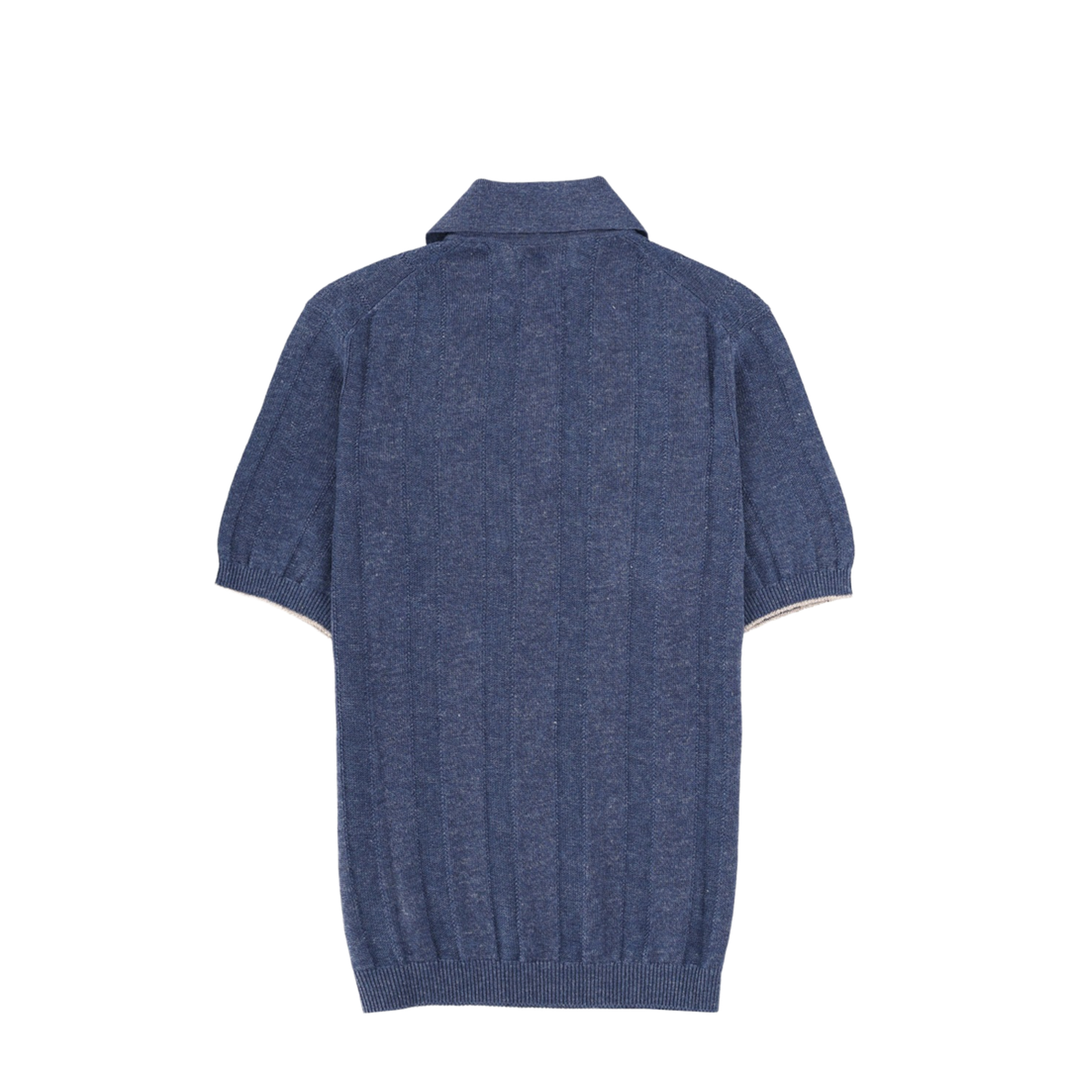 Linen Knit Polo Shirt - Image 3