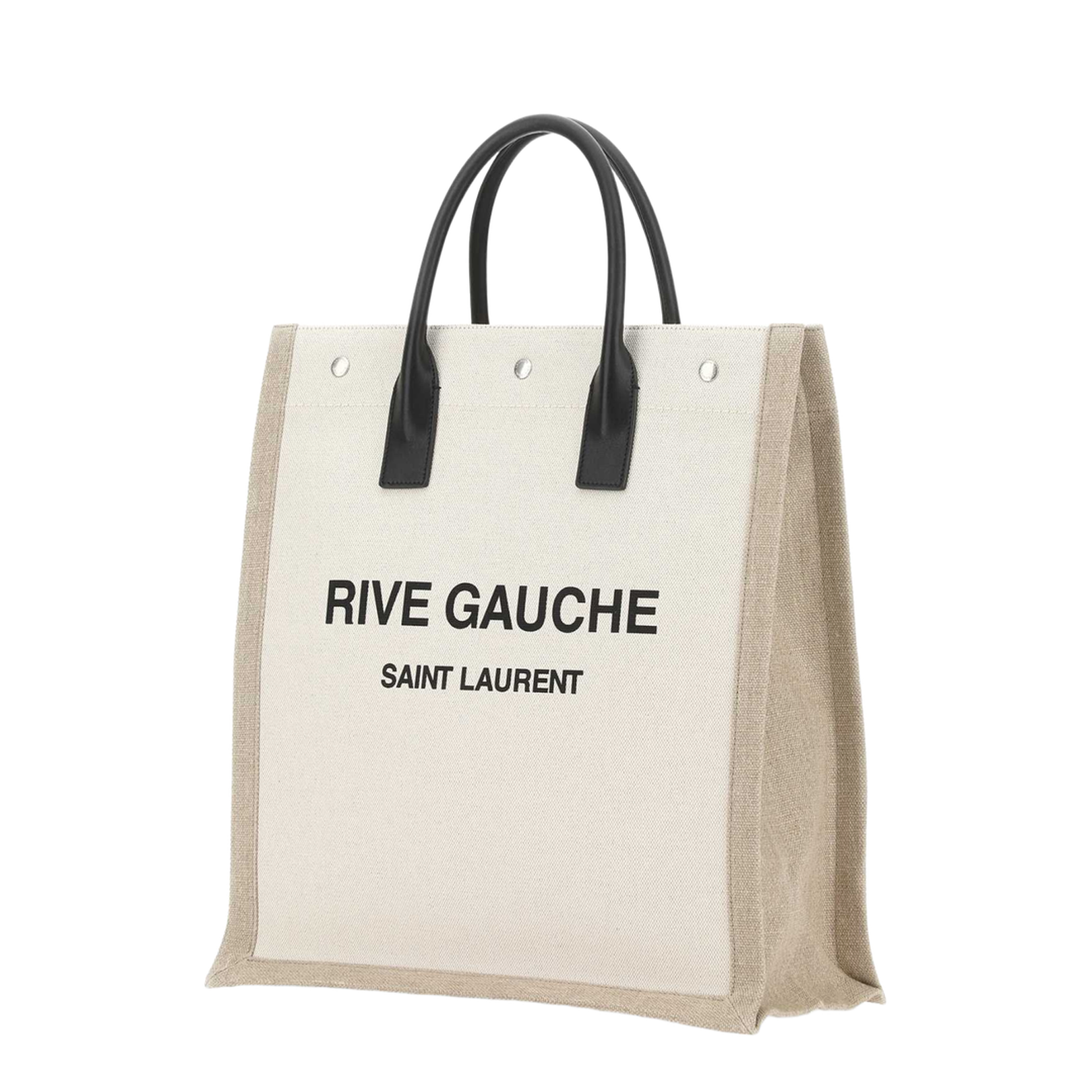 Two-tone Canvas Rive Gauche Shopping Bag - Image 5