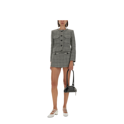 Houndstooth Jacket With Crystals - Image 2