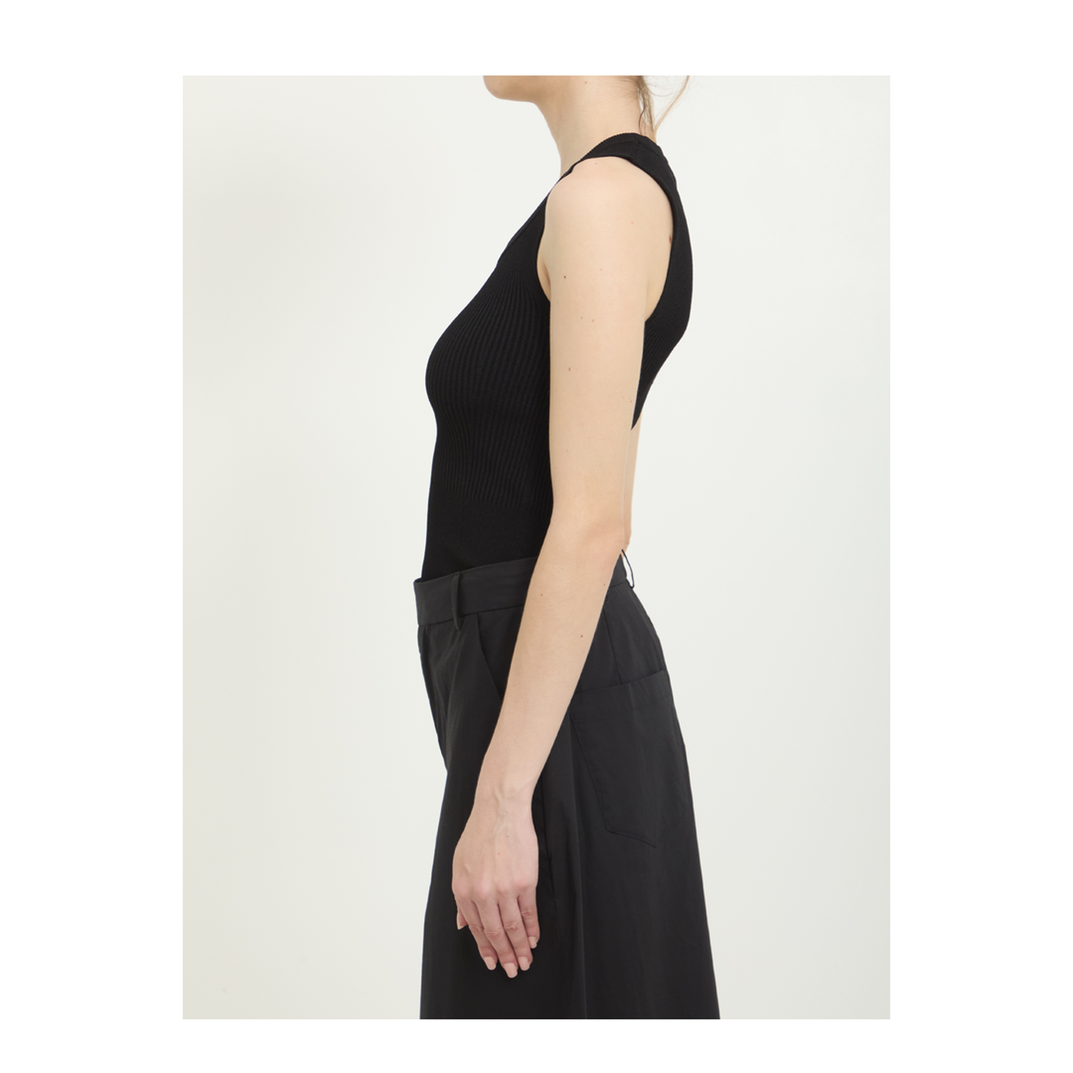 Rib Knit Tank Top - Image 3