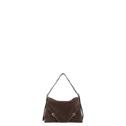 Medium Voyou Shoulder Bag Ebony Brown - Image 2