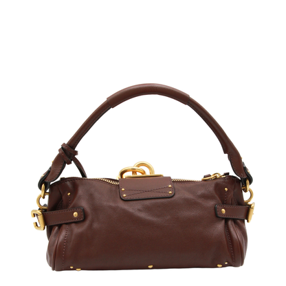 Paddington Small Grained Buffalo Leather Shoulder Bag - Crafty Brown - Image 5