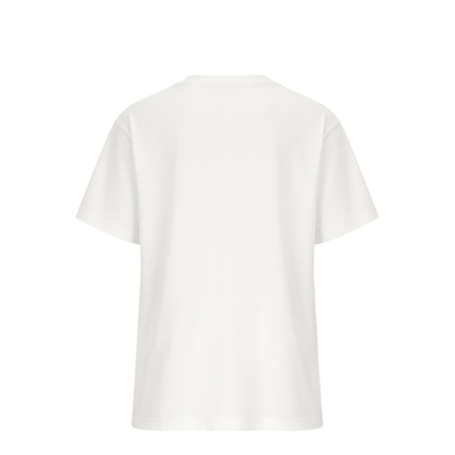 Printed Cotton Jersey T-Shirt in White - Image 2