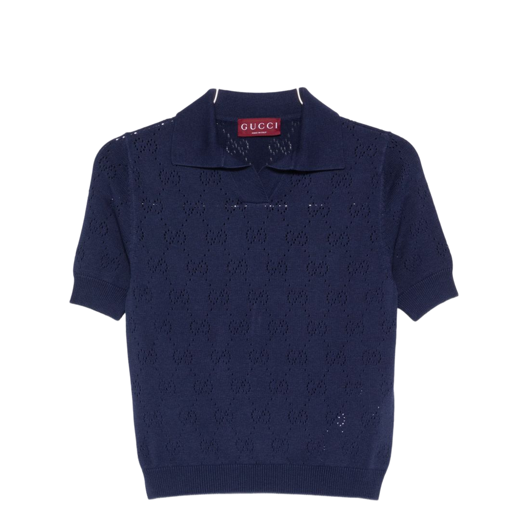 Silk and Cotton Polo Shirt - Image 1