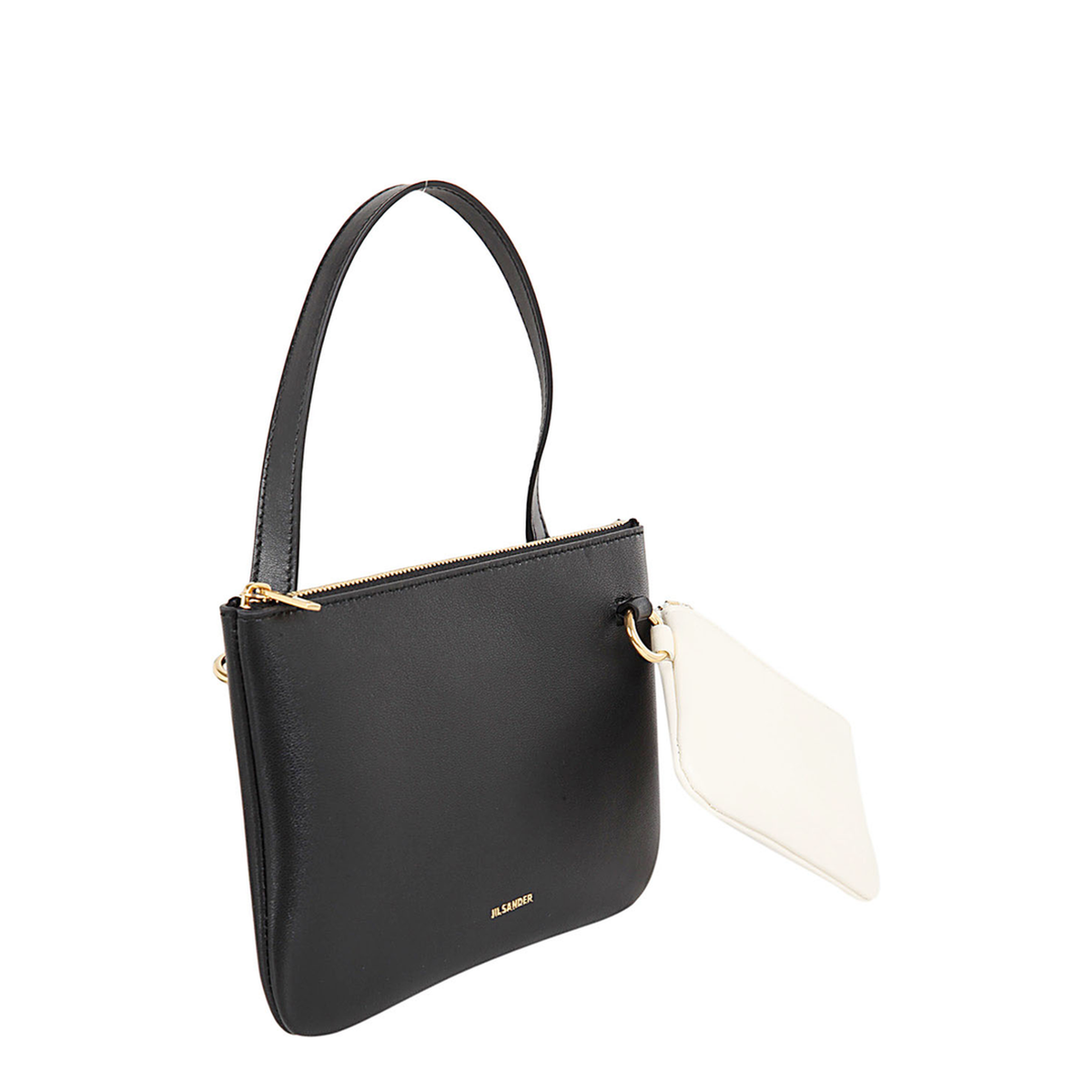 Nappa Leather Logo Print Shoulder Bags - Black - Image 3