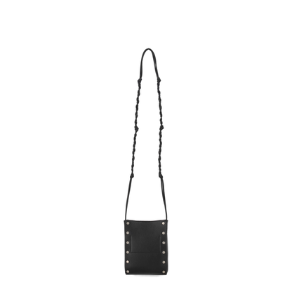 Tangle Small Calf Leather Crossbody - Black - Image 4