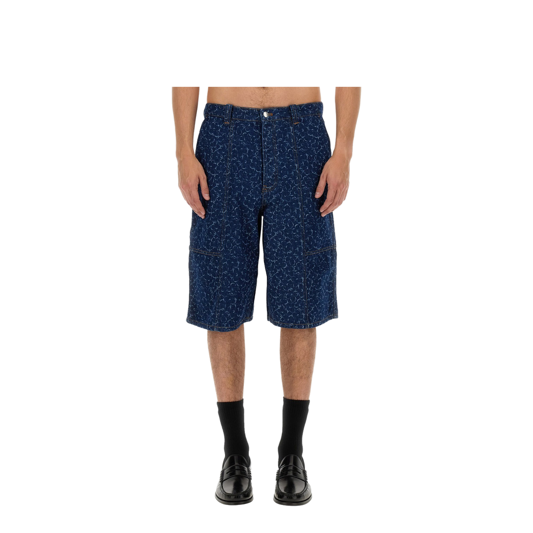 Denim Bermuda Shorts - Image 1