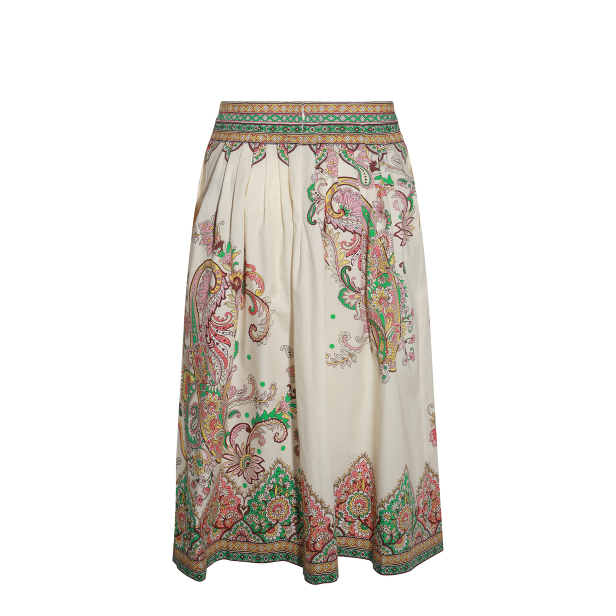 Paisley Floral Print Midi Skirts - Image 2