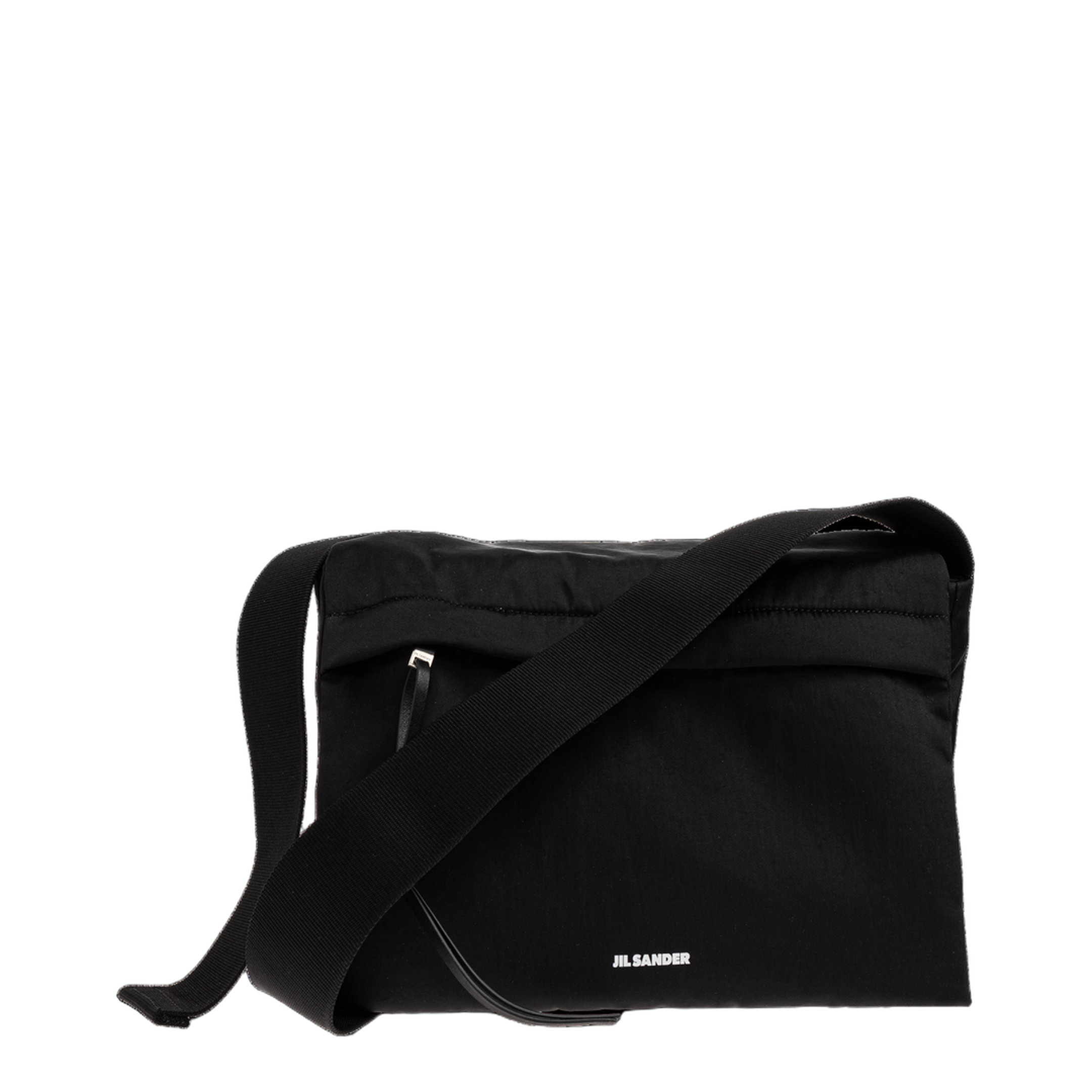 Logo Leather Shoulder Bag - Black - Image 1