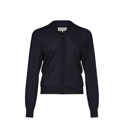 Wool V-Necked Cardigan - Image 1