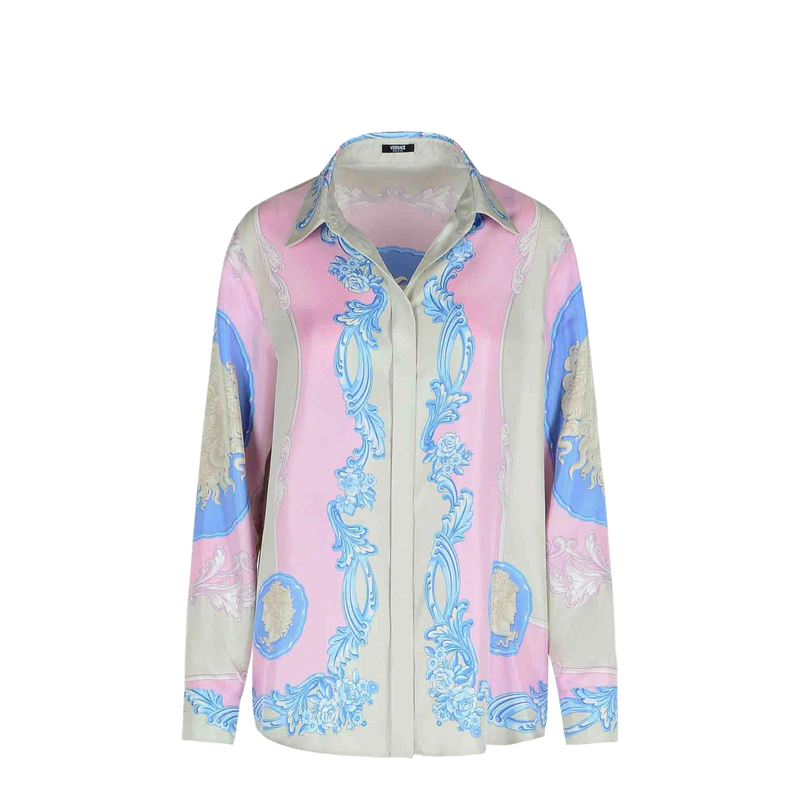 Pink Silk Shirt In Neutral - Image 2