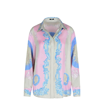 Pink Silk Shirt In Neutral - Image 2