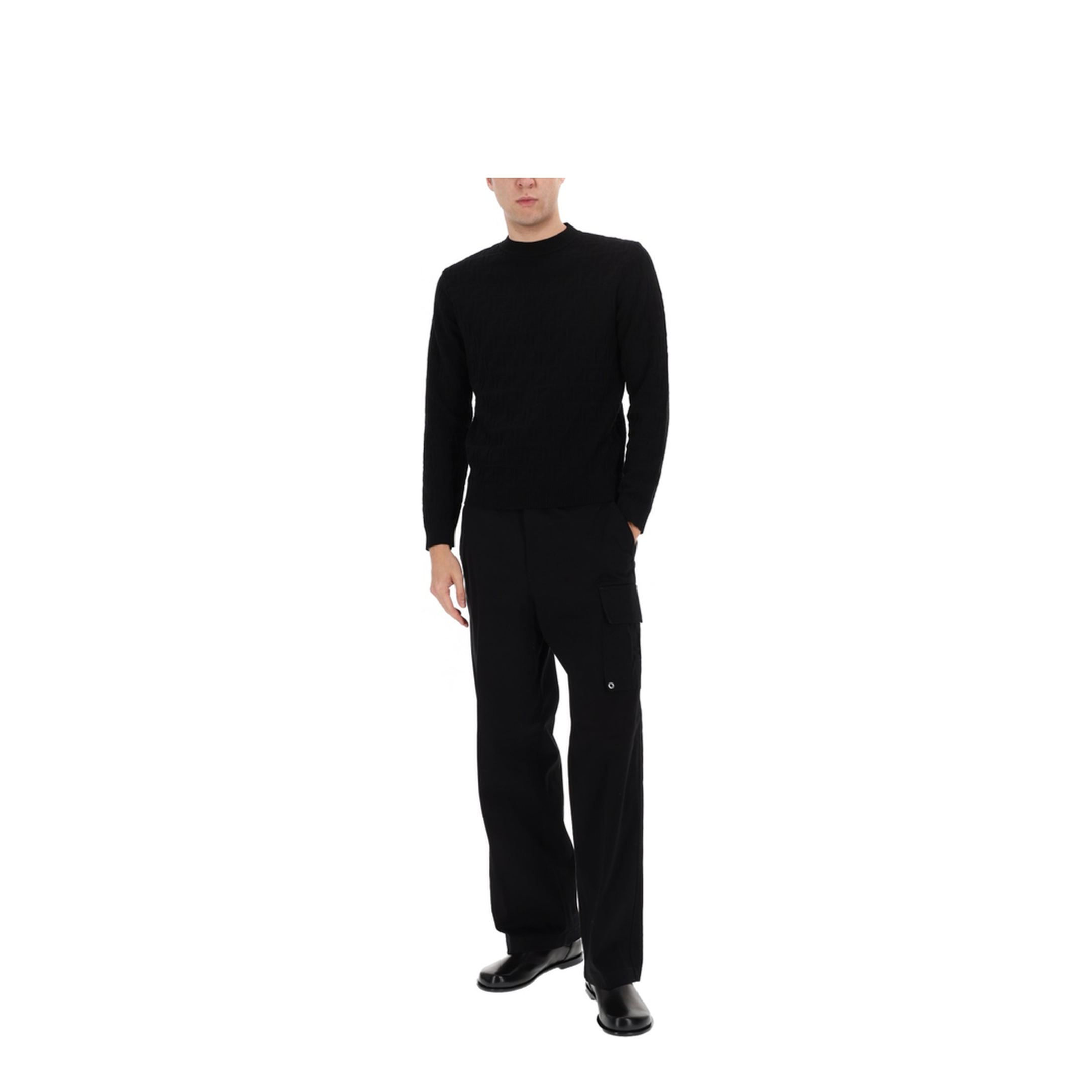Black Gabardine Trousers - Image 2