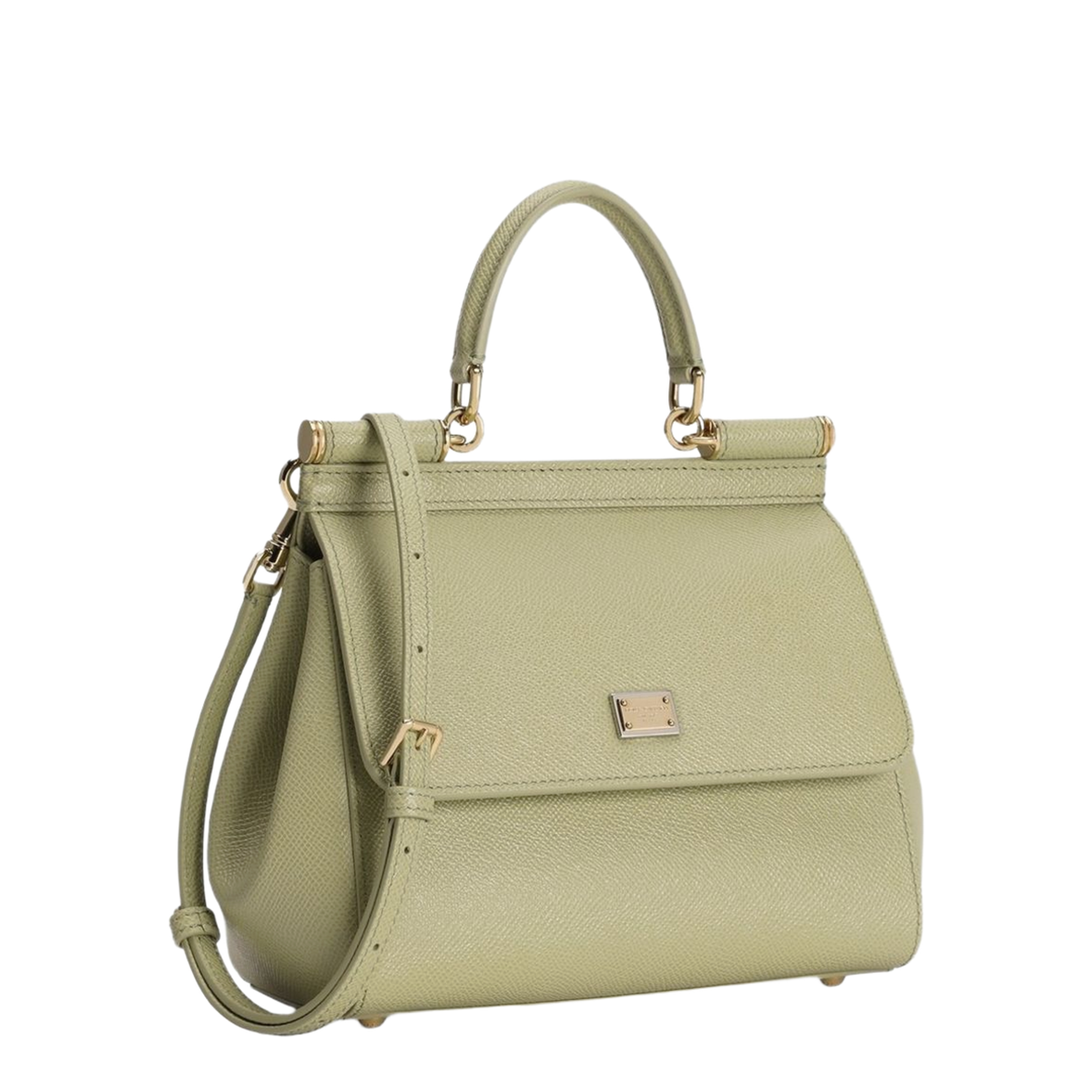Sicily Medium Calfskin Handbag - Verde - Image 3