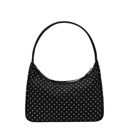 Black Re-Edition Handbag with Studs - Image 2