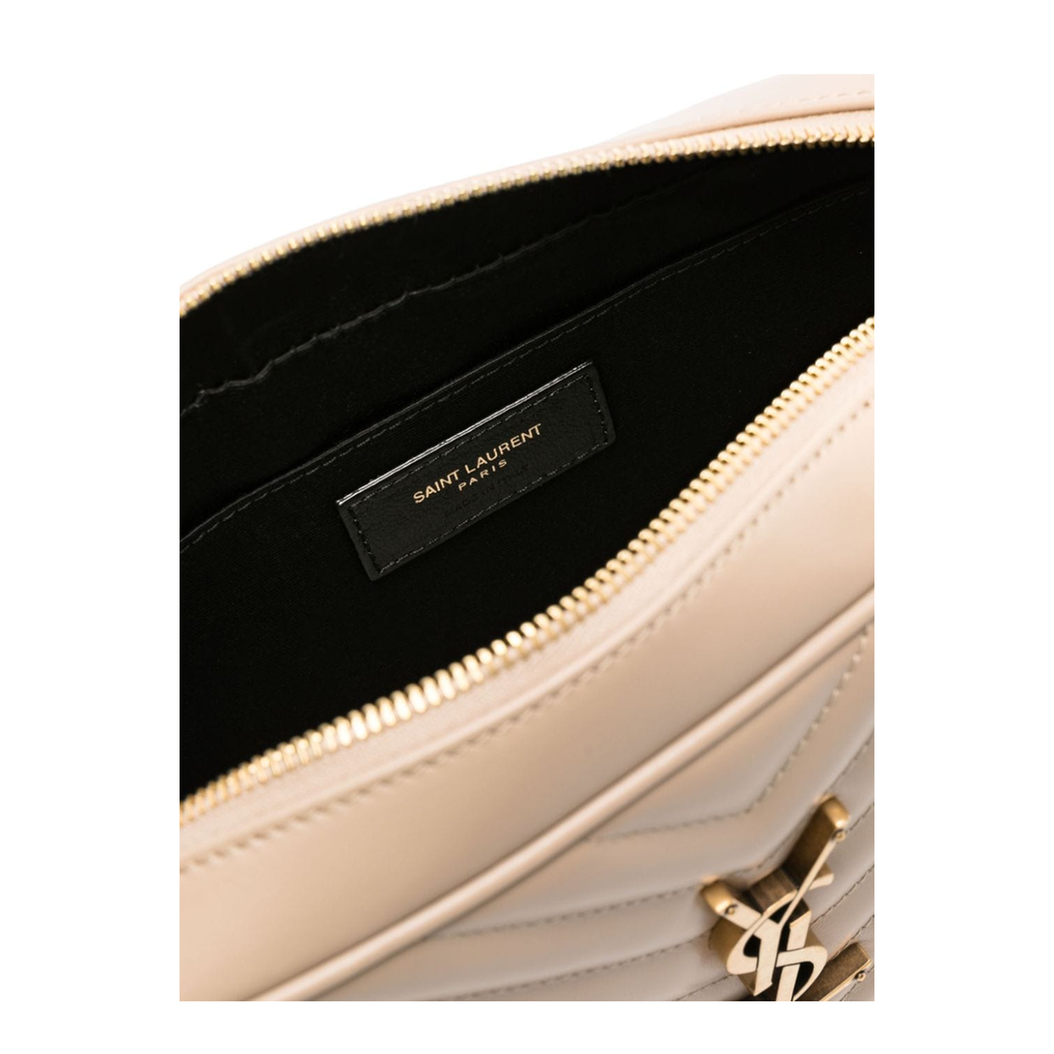Lou Calfskin Crossbody - Dark Beige - Image 4