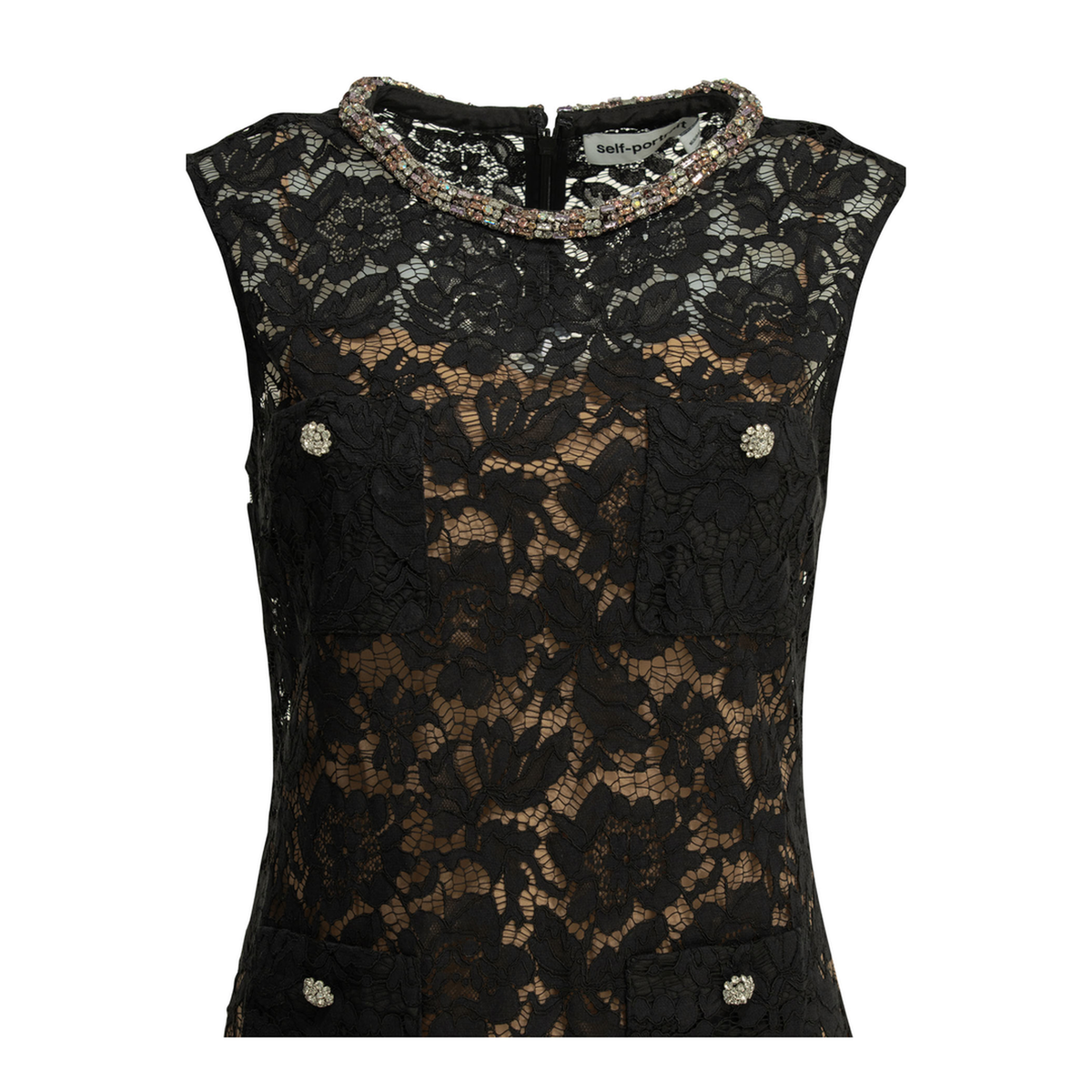 Embroidered Short Dress - Image 3
