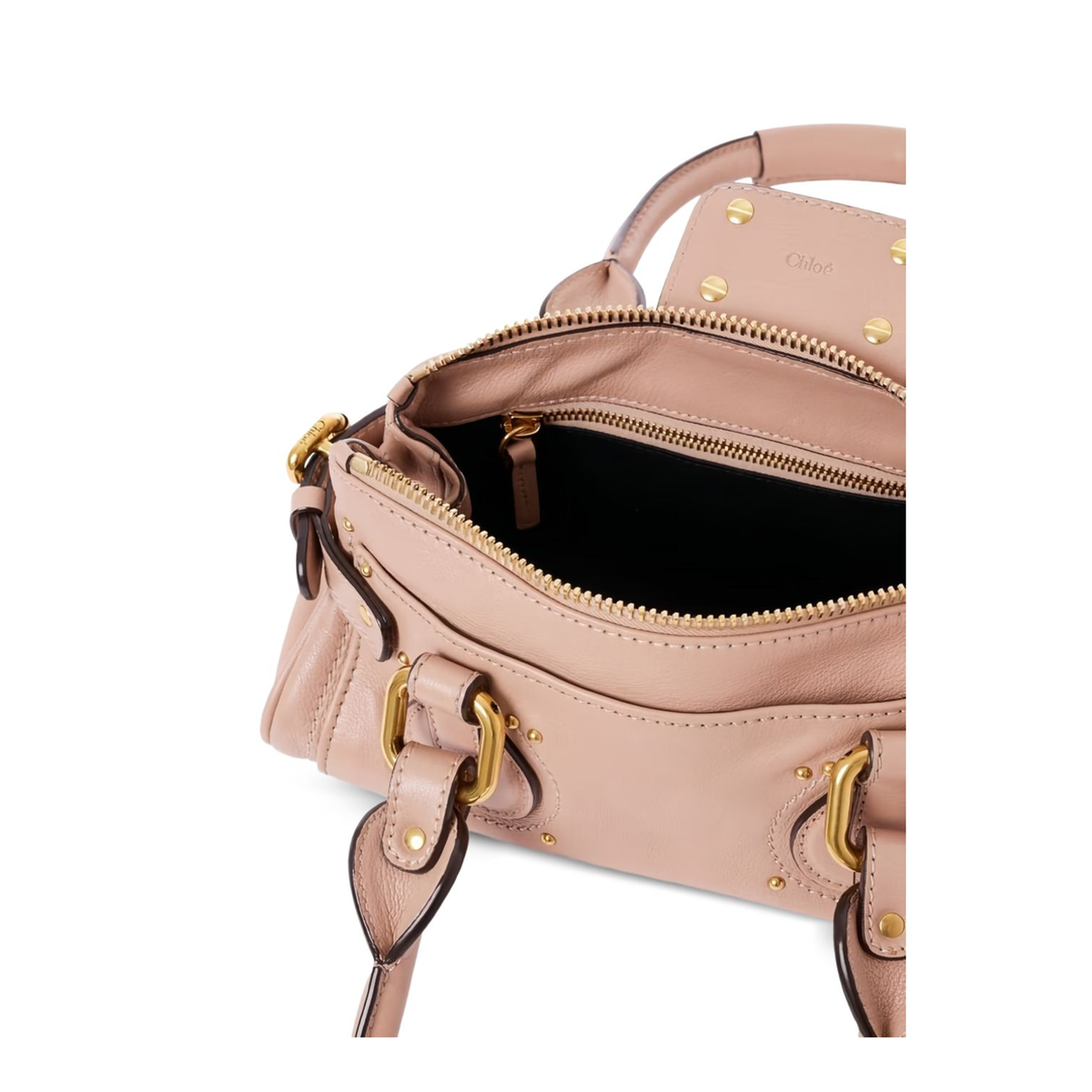 Paddington Small Grained Leather Shoulder Bag - Earthy Pink - Image 3