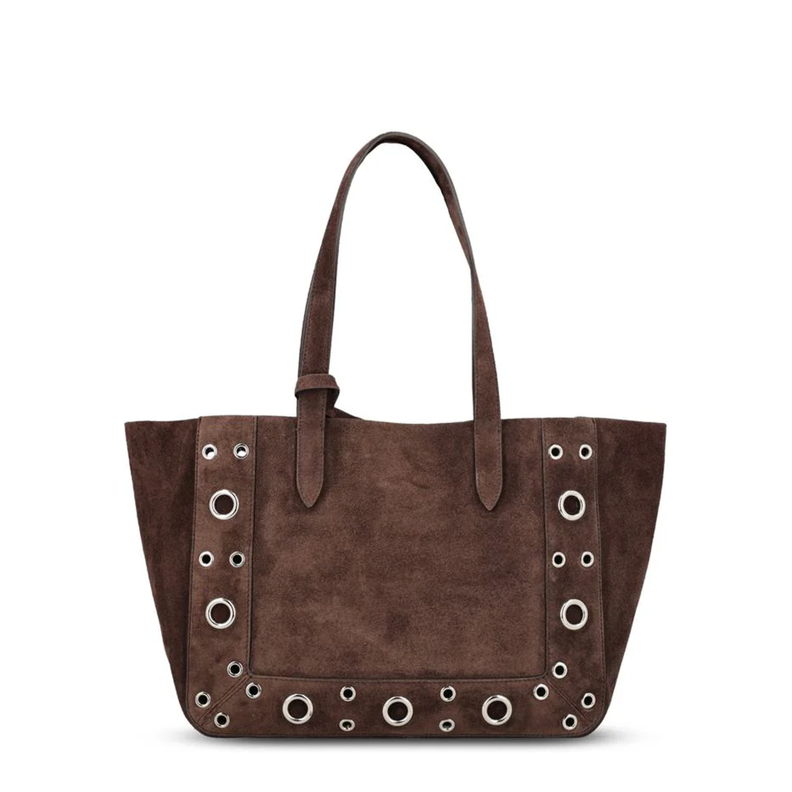 Medium Nellcôte Suede Shopping Bag Brown - Image 2