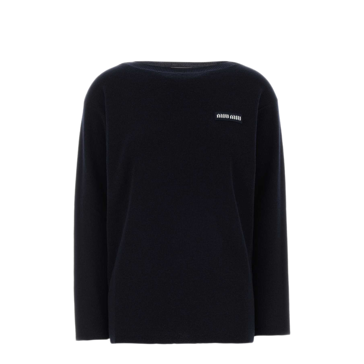 Logo-Patch Ribbed-Knit Sweater - Image 1
