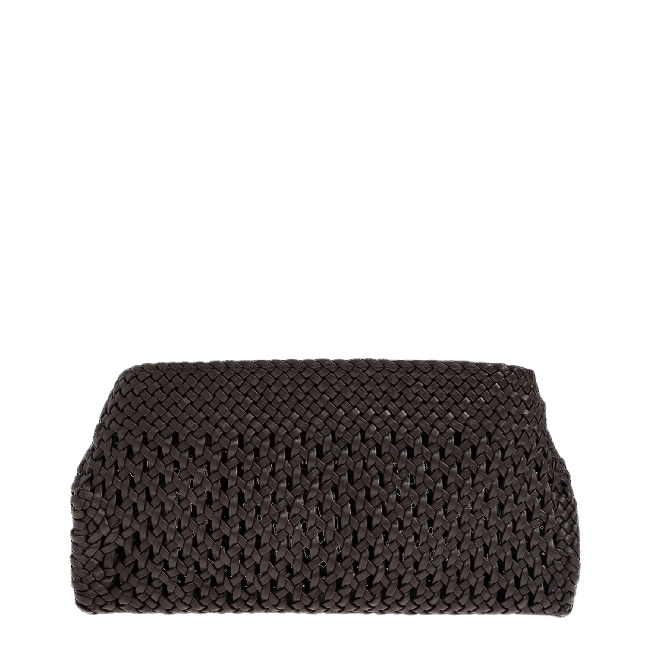 Hug Mini Leather Crossbody Bag - Testa di Moro - Image 3