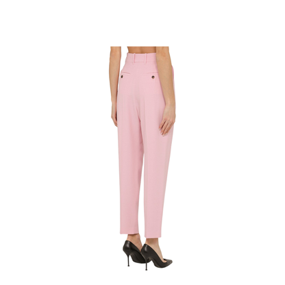 Pink Regular Trousers With Pleats - Image 2