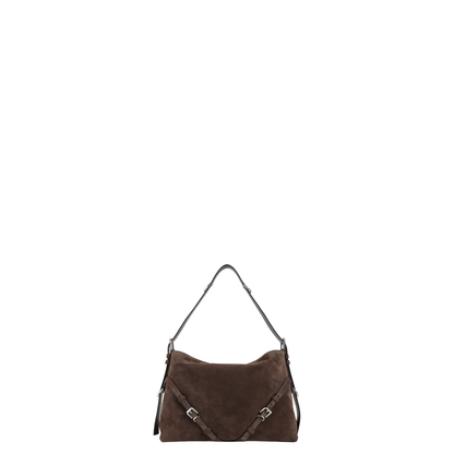 Medium Voyou Shoulder Bag Ebony Brown - Image 1