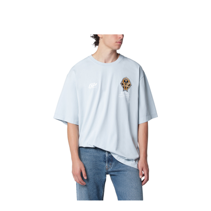 Light Blue T-Shirt with Logo Prints - Image 1
