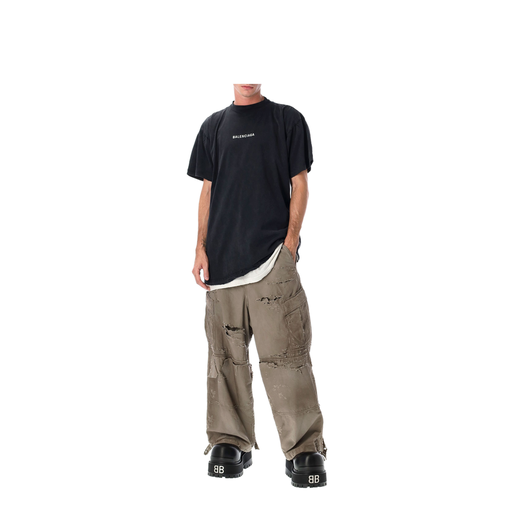 Back Double T-Shirt in faded black - Image 2